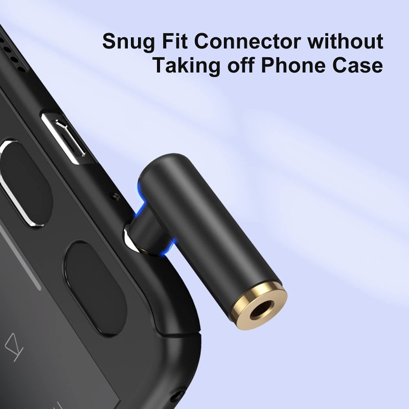 CableCreation Angle 3.5mm Audio Adapter, 1/8 TRRS Stereo Headphone Connector Male to Female Compatible with Headset, Tablets, MP3 Players,Game Controller,Speakers,Black - Image 3